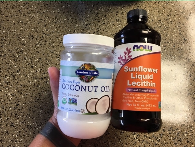 Coconut oil & sunflower lecithin- two invaluable tools for the infused oil in your pot brownies