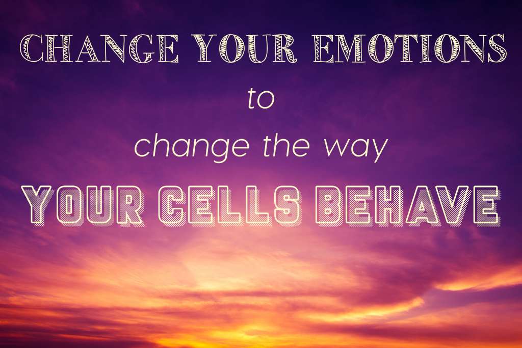 Emotional change causes a change in cellular behavior.